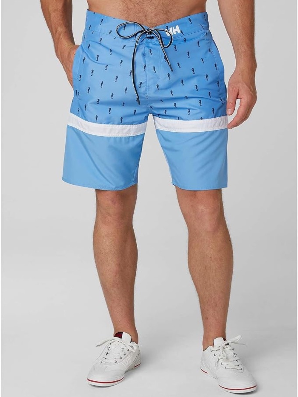NWT size 36 Helly Hansen Light Blue Men's Swim Trunks